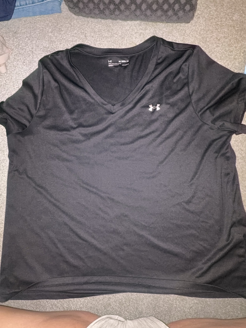 Under Armour Black V-Neck HeatGear Shirt